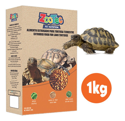 Zootec Premium Extruded Food for Land Turtles 1kg 2