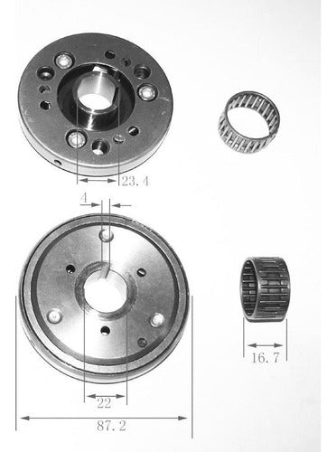 Kit Bendix Arranque Scooter Chino 125cc / 150cc W Standard 1