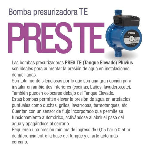 Bomba Presurizadora Agua Pluvius 100w + Soporte Para Pared 3