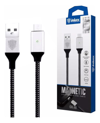 Cable Inkax Microusb 2.1a Magnético 0