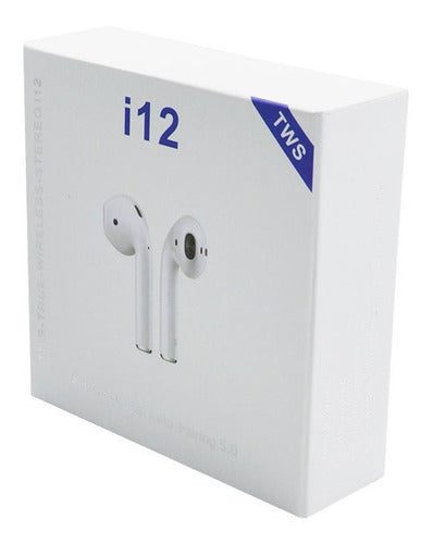 Auriculares Inalámbricos Bluetooth V5.0, I12, Blanco 2