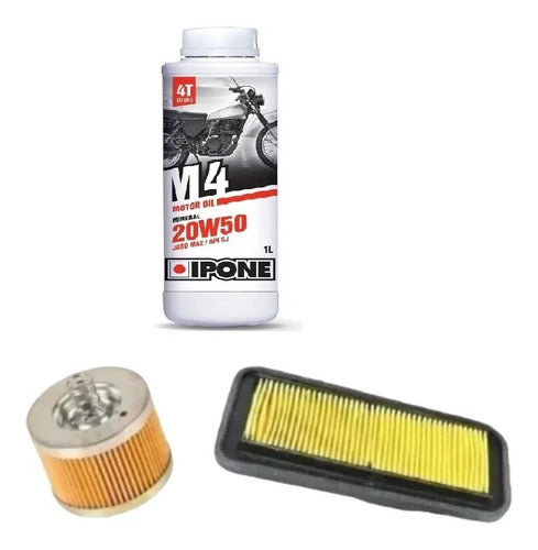 Ipone Kit Service Yamaha Fz Fi 2.0 20W50 + M Coyote Filters 0