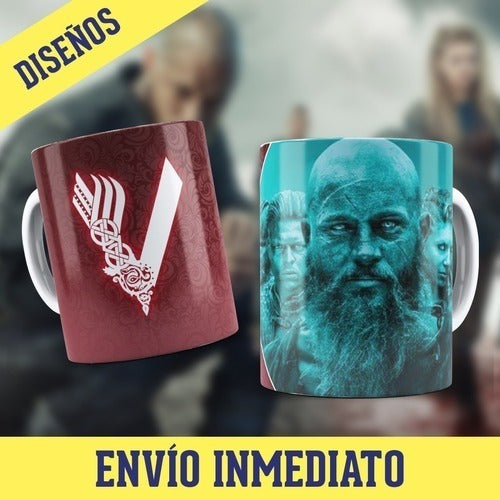 Kitplantillas Tazas Vikings Sublimación Colección 1