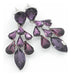 Mallorca Joyas Premium Strass Stone Earrings. Violet Cluster. 0