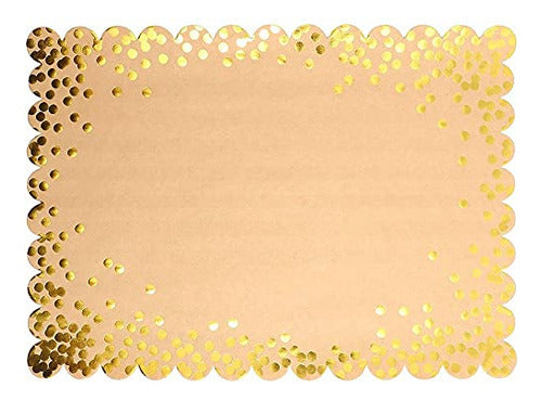 Apronmen Kraft Paper Panda Blue Festooned Placemats 0