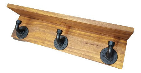 Ayromia Vintage Industrial Coat Rack with Shelf 0