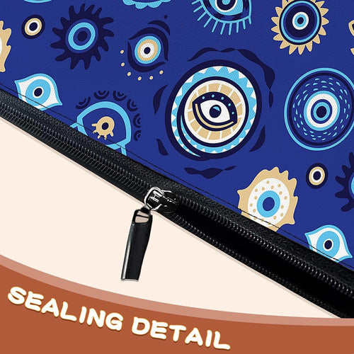 Buyidui Modern Evil Eyes Makeup Bag Bolsa De Cosméticos Para 3