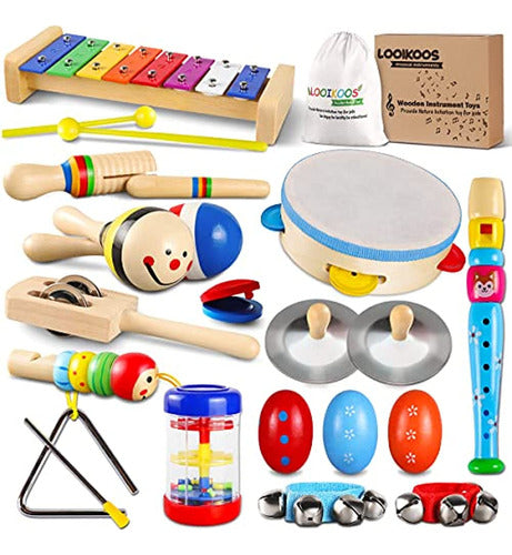 Looikoos Juego De Instrumentos Musicales Para Niños Pequeños 0