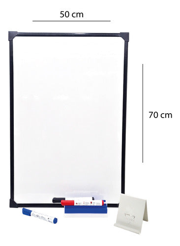 SM Combo Kit Whiteboard 50x70 Cm Marker - Eraser 1