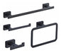 AIGOTSUKI Matte Black 4 Pieces Bathroom Hardware Accessories Set 0