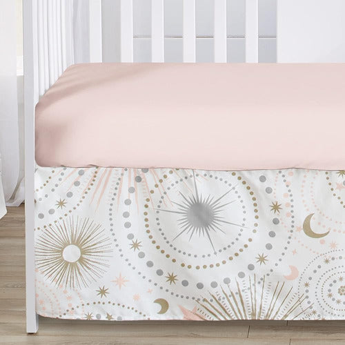 Sweet Jojo Designs Blush Pink Gold Star And Moon Girl Baby B 3