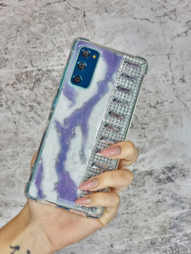 Customized Marble Epoxy Strass Shiny Cases for Samsung 12