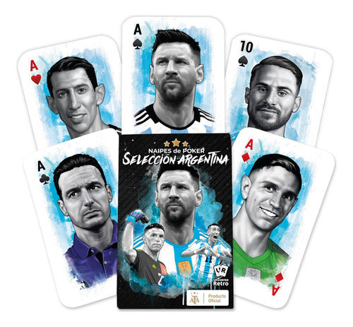 Universo Retro Official Argentina National Team Poker Cards AFA Messi Playing Cards 0