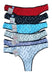 Pack of 6 Cotton Lycra Super Special Size Printed Thongs 22