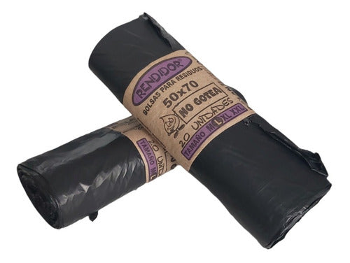 Rolan Trash Bag 45 X 60cm Roll of 20 Units Black 2