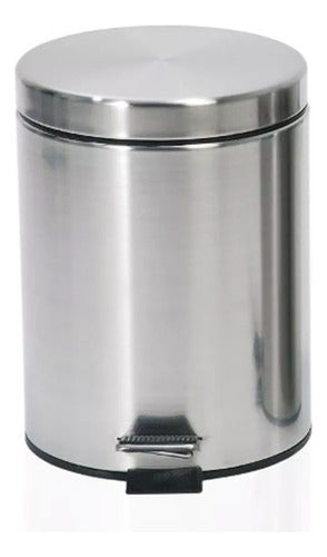 Papelera Acero Inoxidable: 5 Liters Trash Bin for Home and Office 1