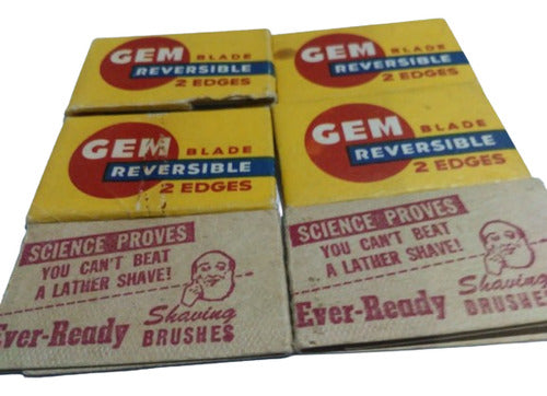 Gem Double Edge Razor Blades (Lot of 6) USA 0