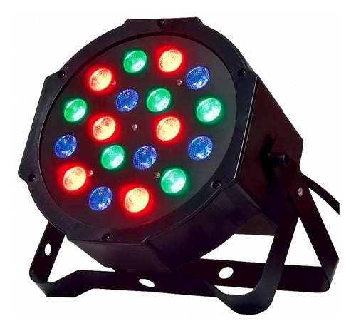 Silverled Par Led 18 X 1W RGB Display DMX Tacho Spot Audioritmico 0