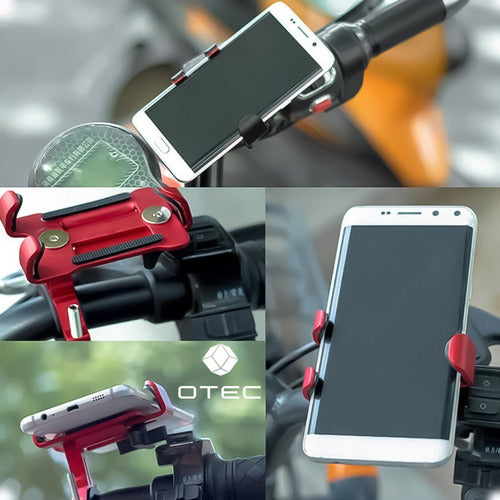 OTEC Aluminum Universal Cell Phone Holder for Motorcycles, Bicycles, and Scooters 2