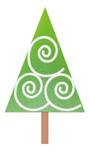 Embroidery Machine Christmas Tree Ripple Pattern Matrix 3225 0