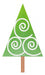 Embroidery Machine Christmas Tree Ripple Pattern Matrix 3225 0