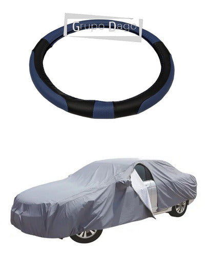 VW Virtus Waterproof Car Cover Trilayer and Steering Wheel Cover Set 0