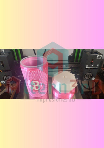 3D Printed Barbie Motif Cup with Reusable Straw - 300cc 2