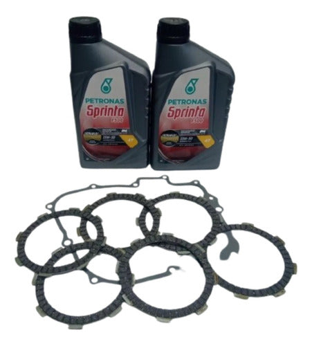 Kit Embrague  Patagonia 250 Lineal Discos + Aceite Bmd Motos 0