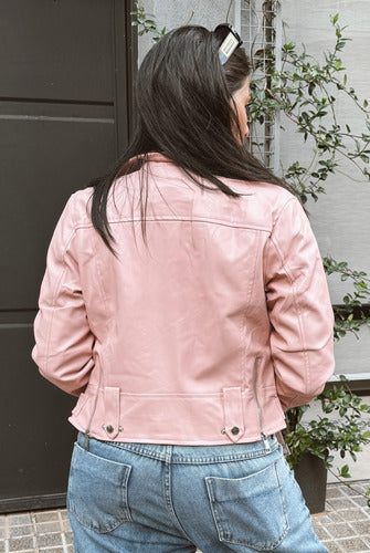 Women's Eco Leather Jacket with Belt 6