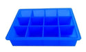 Silicone Ice Cube Tray with 12 Large Ice Cubes 4x4x4cm 0