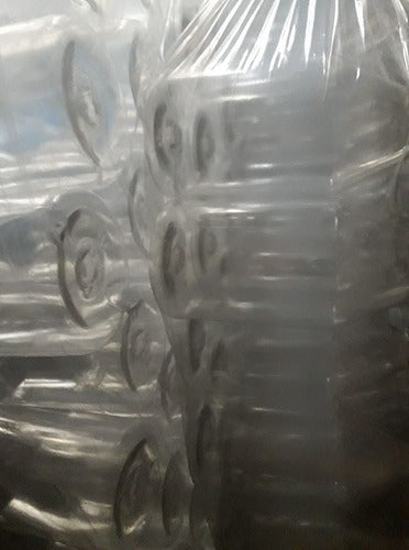 Bulk Pack of 80 Transparent Half Liter Plastic Bottles with Plastic Caps 3