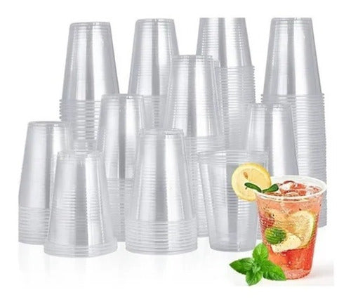 Stendy Disposable Transparent Plastic Cup 500cc - Pack of 1000 0