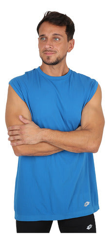 Lotto Seamless Calm Men's Blue Training Tank Top | Dexter Official Store 0