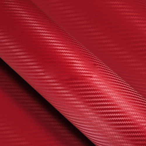 Carbon Fiber Vinilo Fibra De Carbono Rojo Texturado Moldeable: 1.50m X 2m 5