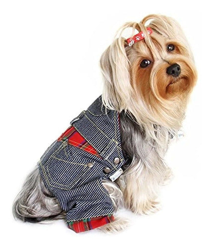 Klippo Dog / Puppy Stripy Denim Overol / Body / Pan 0