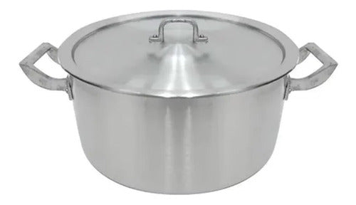 Aluminio D&E Gastronomic Aluminum Casserole 32 Cm 11.5 Liters 0