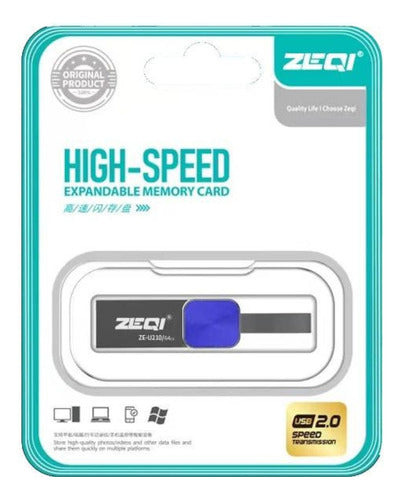 Zeqi Pendrive 64gb High-speed Usb 2.0     Model: Ze-u210 64g 1