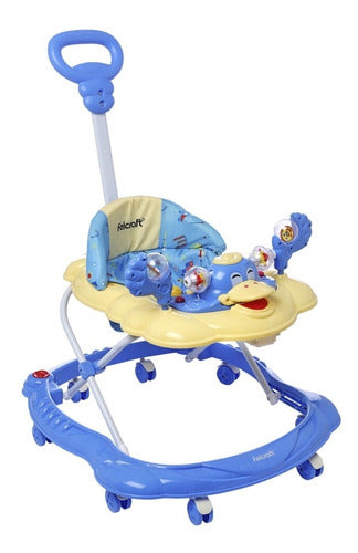 Baby Walker Car-Duck with Handle and Musical Tray with Toys 16