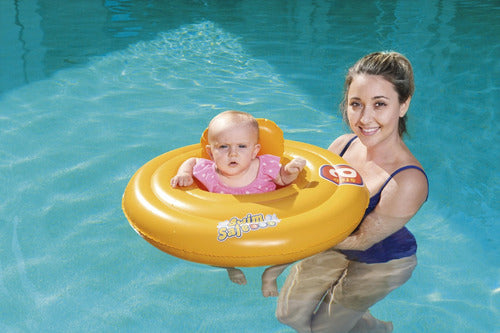 Bestway 32096 Inflatable Baby Swim Seat for Pool with Triple Ring Design - Safe and Durable 3