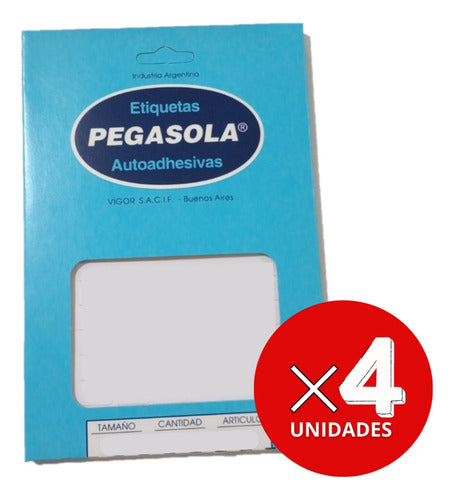 Pegasola Labels Model 3027 (5.5 X 2.8 cm) X 4 Units 0