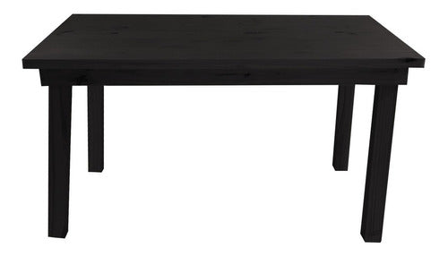 Sajo Modern Solid Wood Dining Table with Straight Legs 180x80 1