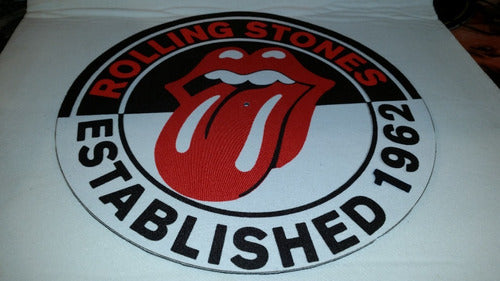 Rolling Stones Escudo Espuma Paño Slipmat Excelente Calidad 1