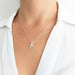 925 Silver Initial Letter Necklace 21