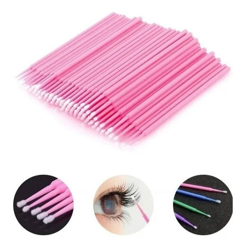 Micro Swabs Brushes for Eyelash Extension Box X100 18