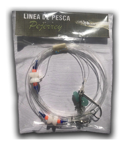 Jlpesca Linea Pesca Pejerrey Dos Brazoladas Con Doble Baitclip 1