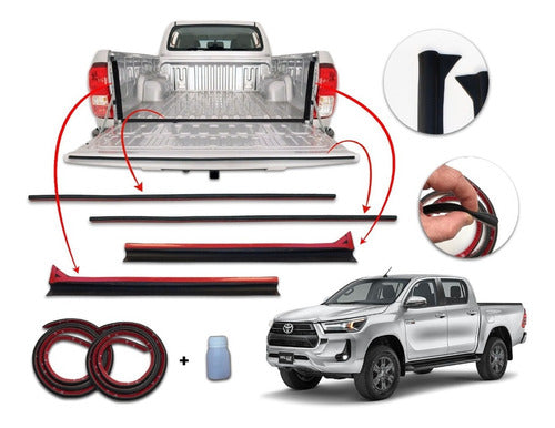 Kenny Burletes Sellado Caja Portón Hilux 2022 X4 Unidades 0