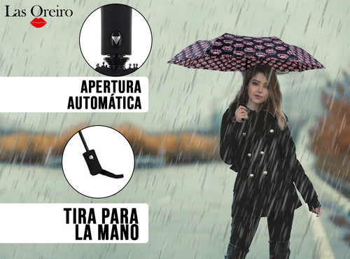 Las Oreiro Automatic Windproof Reinforced Umbrella with Case 2