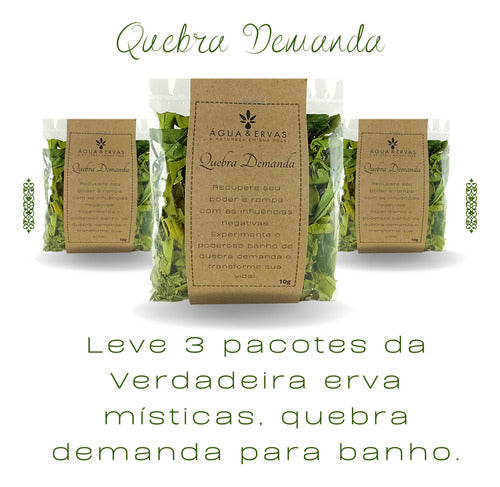 Erva De Banho | Quebra Demanda Legítima Ritualística Kit C/3 1