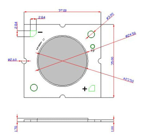 Chip Led Cob 35w  Epsx-hrbj Edison -epsxhrbj - Hrbj 35w 1