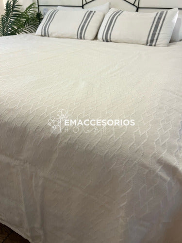 Lightweight Rustic Summer Jacquard Bedspread for 1 Place to Twin Beds 24